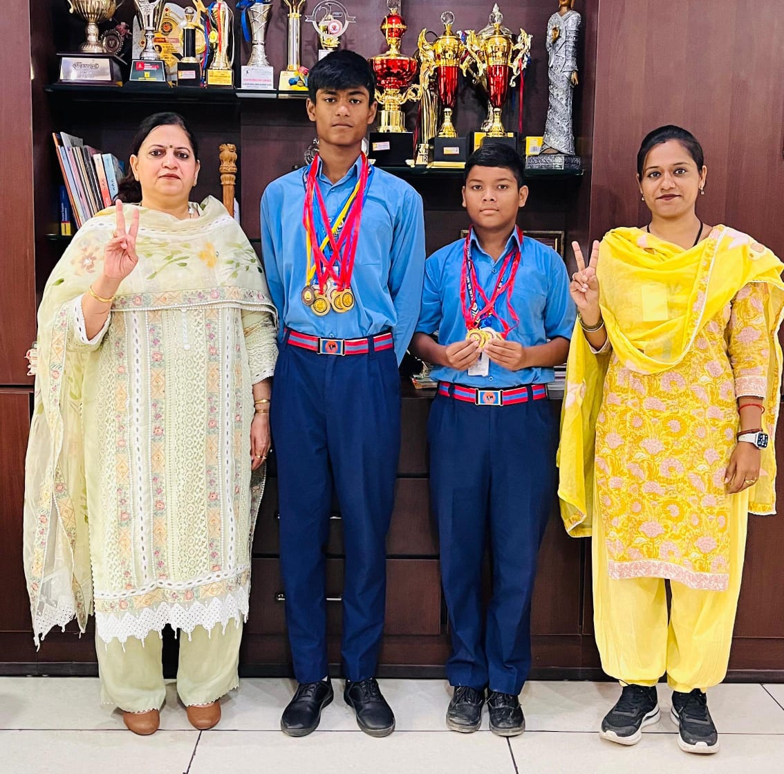 Aquatic Excellence: BVM Kitchlu Nagar, Ludhiana Swimming Prodigies Make a Splash in District Championship